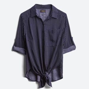 Vixbe Tie Front Top